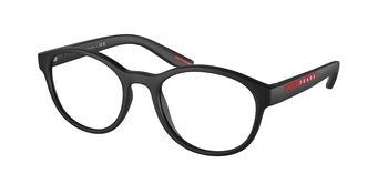Das Bild zeigt die Prada Linea Rossa Fassung PS07PV DG01O1 leicht seitlich., Zubehor, Brillen